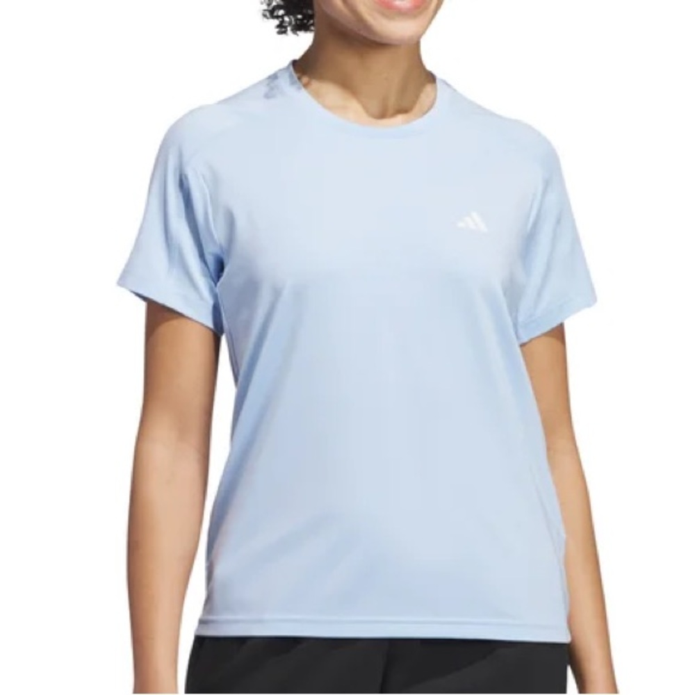 Adidas Women's Glow Blue Short Sleeve Active Tee,  XL